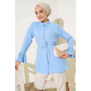 Chemise Plissée Bleu - Product Image 1