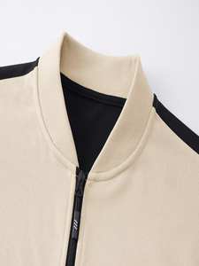 Blouson Bomber Unisexe Vintage Personnalisé à Fermeture Éclair, Col Montant, Bouton Unique, Hiver, Couleur Unie, Broderie Avant Épaisse - Product Image 5