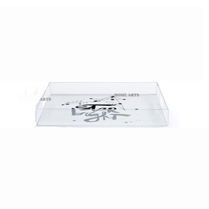 Bandeja de Servicio de Alimentos Acrílica Simple de Calidad, Bandeja de Servicio de Alimentos de la Mejor Calidad con Tamaño Personalizado para Uso en Hoteles y Hogares - Product Image 1