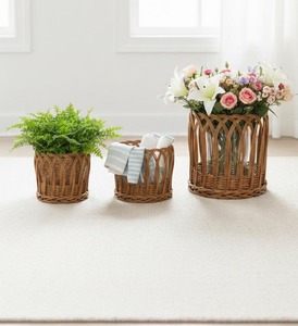 Cestas de Almacenamiento Tejidas a Mano de Ratán Natural, Hechas a Mano, Ecológicas, Modernas, Multifuncionales, Artex Green Earth, Hechas en Vietnam - Product Image 2
