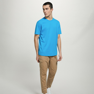 Venta al por mayor hombres nuevos O-cuello gimnasio camisetas personalizadas gran oferta verano al aire libre moda 100% algodón tejido de punto - Product Image 2