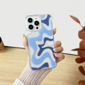 Vendita calda Imd Wave Art women's Tpu Shockprooff Bling custodie per cellulari materiale Pc custodia per telefono carina per Iphone 15 Pro - Product Image 2