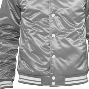 Venta al por mayor personalizada satén Letterman béisbol hombre bombardero chaqueta - Product Image 2