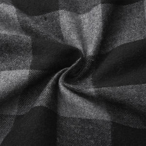 เสื้อเชิ้ตผ้าแฟลนเนลลำลองผู้ชายลายโลโก้แบบกำหนดเองรุ่นล่าสุด สำหรับฤดูใบไม้ร่วง สีพื้น ย้อมสีทั้งตัว แขนยาว ผ้าฝ้าย 100% บริการ OEM คุณภาพสูง - Product Image 6