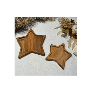 Plateau à dessert en bois en forme d'étoile Ramadan Kareem Plateau de service décoratif pour fête ou mariage Meilleur prix - Product Image 2