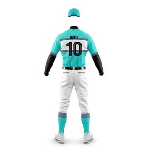 Último diseño nuevo estilo de béisbol uniforme de calidad superior de color sólido uniforme de béisbol para la venta en línea - Product Image 5