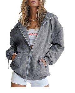 Sudadera con Capucha Onstyle Streetwear, Sudadera con Capucha Cortavientos de Forro Polar, Personalizable, Lisa, Lavada al Ácido, con Cierre de Tres Capas para Hombre - Product Image 3