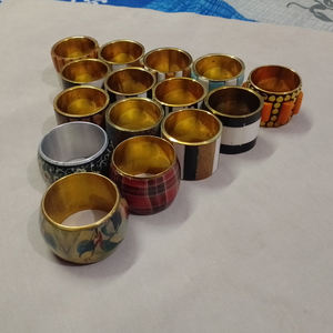 New Style <b>Resin</b> & Multi Color Round Shape Napkin <b>Ring</b> Set Restaurant Tableware Dinnerware Used Best Design home and kitchen - Product Image 2