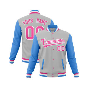 Gran oferta 2025, abrigos cortavientos de béisbol Varsity ajustados, chaquetas de talla grande de algodón de alta calidad personalizadas para hombres - Product Image 1