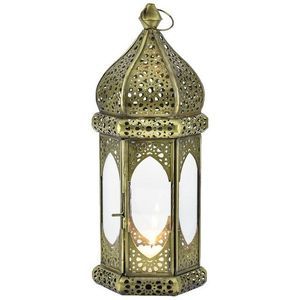 Pièce décorative élégante de lanterne en laiton pour la décoration intérieure de style bohème de ferme rustique et les occasions festives - Product Image 6