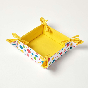 Indian Manufacturer Eco-Friendly Cotton Material Bread <b>Basket</b> with Personalized Print for Baking Lovers - Product Image 1