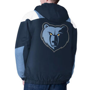 Venta caliente personalizado bordado cortavientos pulóver chaqueta 90s Unisex Vintage equipos universitarios chaquetas media cremallera pulóver chaqueta OEM - Product Image 2