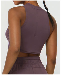 Sujetador deportivo de entrenamiento de gimnasio sin costuras de alta calidad, ropa de Yoga corta de secado rápido, soporte completo de talla grande, Sujetador deportivo de Yoga transpirable - Product Image 2