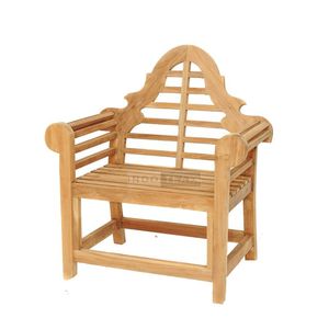 Silla de Jardín Malboro de Madera de Teca Sólida, Resistente a la Intemperie, Duradera, Cómoda, Ligera, Diseño Moderno y Minimalista para Parque - Product Image 2