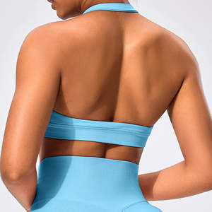 Soutien-gorge de sport confortable pour femme avec bretelles réglables, logo personnalisé, pour le yoga, la gym et le fitness - Product Image 4