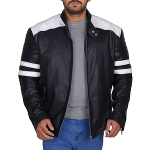 OEM personalizado al por mayor de la moda chaqueta de la motocicleta para los hombres 2025 elegante chaqueta de cuero de los hombres de la motocicleta y de carreras de automóviles desgaste - Product Image 3