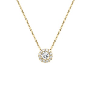 Luxury 925 Sterling <b>Silver</b> Diamond Halo Pendant <b>Necklace</b> for Ladies Manufacturer's Gift Jewelry From India - Product Image 4