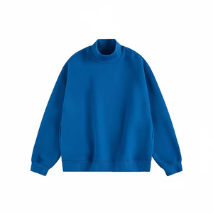 Women Long Oversized Mockneck Sweatshirt ultra Soft Fleece Warm Cotton Loose Casual Autumn/<b>winter</b> Street Fashion <b>Top</b> - Product Image 5