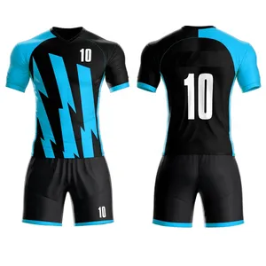 2022高品质定制标志印花运动服装轻质最佳设计男女足球服
