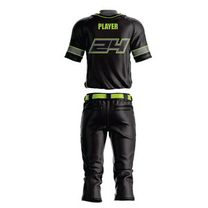Service OEM Uniforme de baseball design Vente en gros Mode vierge 100% Ensemble d'uniformes de baseball en polyester pour hommes - Product Image 4