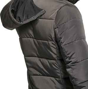 Top Vente Hiver Chaud Unisexe Imperméable Coupe-Vent Puffer Veste À Capuche avec Lettre Impression Avant Sangle Fermeture À Glissière - Product Image 4