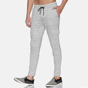 Pantalones de chándal para correr informales de secado rápido personalizados OEM para hombre, pantalones deportivos ajustados de algodón 100%, pantalones deportivos de talla grande lavados en línea a la venta para - Product Image 3