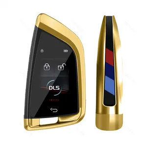LCD Smart Key Security Golden Special Edition Keyless Entry Remote Starter Engine For Universal Car