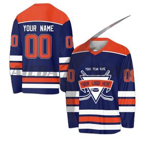2026 Premium Quality Factory Wholesale Custom Breathable 100% Polyester Quick-Dry Ice Hockey Uniforms Set Custom Design Team - Product Image 1