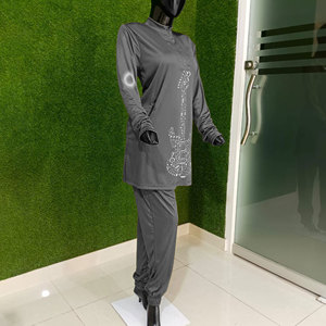 Traje de baño islámico para mujer, ropa de playa, traje transpirable para mujer, traje de baño de carreras de competición de natación de una pieza - Product Image 3