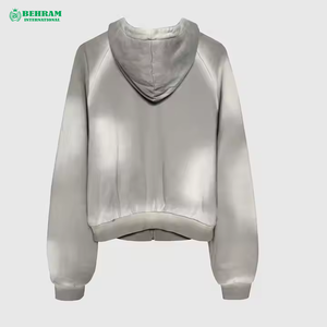Sweat-shirts à capuche 100 % coton molletonné/éponge française pour hommes, avec logo personnalisé, manches classiques, unisexe, avec strass - Product Image 4