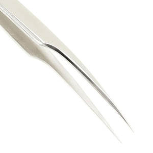 Pinzas para pestañas de acero inoxidable de calidad superior, Punta puntiaguda de Color sólido, diseño artístico de pestañas, revestimiento de papel, mango liso - Product Image 4