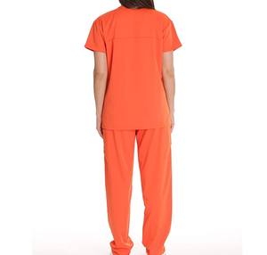 ชุดสครับแพทย์แบบยูนิเซ็กซ์ ดีไซน์ล่าสุด คุณภาพสูง ระบายอากาศได้ดี สวมใส่สบาย ยืดหยุ่นได้  รับผลิตตามสั่ง สีและโลโก้ตามต้องการ บริการ OEM ยอดนิยม - Product Image 3