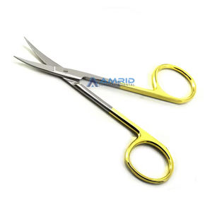 กรรไกรผ่าตัด TC IRIS ไมโครทังสเตนคาร์ไบด์แบบตรงได้รับการรับรอง CE GH-389-893การผ่าตัด amrid คลาส I คู่มือทันตกรรม - Product Image 2