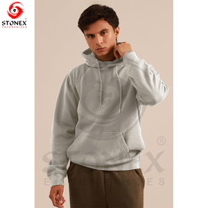 Sweat à capuche unisexe en molleton épais coton/polyester, streetwear, personnalisé, haute qualité, teint uni, séchage rapide, avec fermeture éclair pour homme - Product Image 1