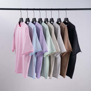 Camisetas de Moda para Hombre de Alta Calidad con Serigrafía, Conjuntos de Ropa Lisa Lavada y Desteñida, Estilo Gótico Holgado Personalizado - Product Image 1