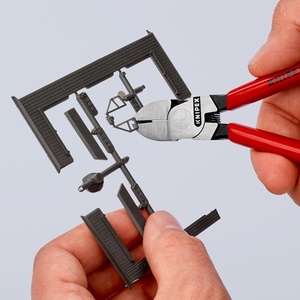 คีมตัดด้านข้างหัวตรงขัดเงา KNIPEX 140 มม. สำหรับพลาสติกเคลือบพลาสติก - Product Image 6