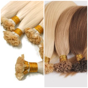 Extensiones de cabello humano Remy Brown U Tip, de larga duración, respetuoso con el calor y permanente - Product Image 1