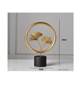 Escultura de mano de aluminio chapado en oro de imitación antigua, nueva llegada, Mesa para el hogar, Hotel, restaurante, técnica fundida - Product Image 6