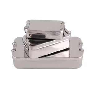 Holloware Instruments กล่องสแตนเลสคุณภาพสูงสำหรับการจัดเก็บที่ปลอดภัยของเครื่องมือผ่าตัดที่มีหรือไม่มีตะขอกล่อง - Product Image 2