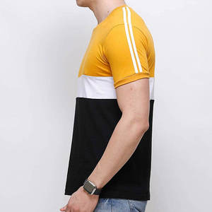 เสื้อยืดผ้าคอตตอนสำหรับผู้ชายเสื้อยืดลำลองสีพื้นปรับแต่งได้พร้อมโลโก้ส่วนตัว - Product Image 2