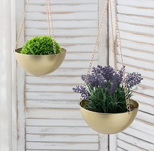 Jardinière suspendue semi-circulaire avec trou de drainage pour plantes d'intérieur, fenêtres de balcon de chambre à coucher - Product Image 2