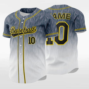 Maillot de baseball respirant 100% polyester, couleurs et logo personnalisés, anti-UV, séchage rapide, ensemble de vêtements d'équipe unisexe pour adultes - Product Image 1