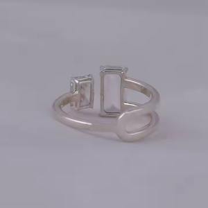 IGI Certified 1,26 Carat Radiant Cut Emerald Lab Grown Diamond 14K/18K Gold Stacking Band para compromiso Wedding Party-Romantic - Product Image 2