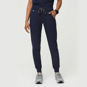 Uniforme d'hôpital unisexe, combinaison en coton design essentiel, haut et pantalon en tissu tissé confortable pour le personnel médical - Product Image 3