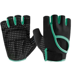Top Quality 100% Genuine Leather <b>Gym</b> Gloves Fitness Training <b>Wrist</b> <b>Support</b> Weight Lifting Gloves - Product Image 2