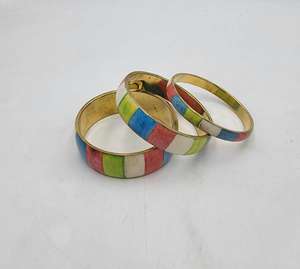 Bracelets en laiton élégants faits à la main avec incrustation d'os bijoux de mariage tendance pour hommes femmes beaux bracelets pour des occasions spéciales - Product Image 4