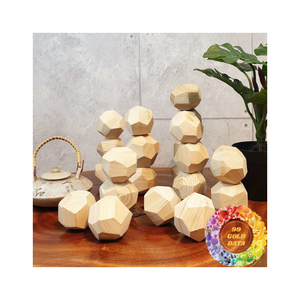Juguete de roca de madera TUMI ISHI para apoyar el control del equilibrio, la creatividad y la conciencia sensorial en el tiempo de juego educativo estilo Montessori - Product Image 1