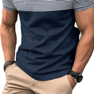 Camiseta Polo de Estilo Único Hecha a Medida para Hombre, Camiseta Polo de Manga Corta con Impresión de Logotipo Personalizado de Buena Calidad - Product Image 6