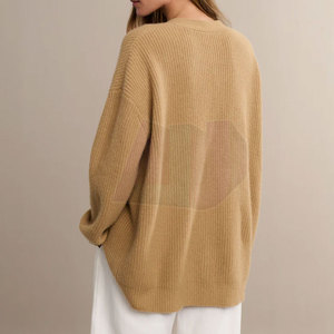 Cárdigan de Lana Moderno para Mujer, Invierno, Color Sólido, Botones, Tejido Transpirable y Duradero, para Uso Casual, Oficina y Combinaciones de Temporada - Product Image 4