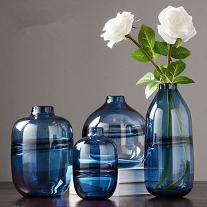 Vase à fleur en verre attrayant au design moderne, décor d'hôtel à la maison transparent de vente chaude pour la décoration de mariage - Product Image 6